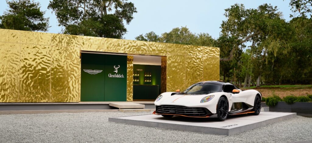 The collaboration elevates both brands, uniting Glenfiddich’s mastery of whisky with Aston Martin’s heritage of speed, elegance, and design. / Photo Glenfiddich