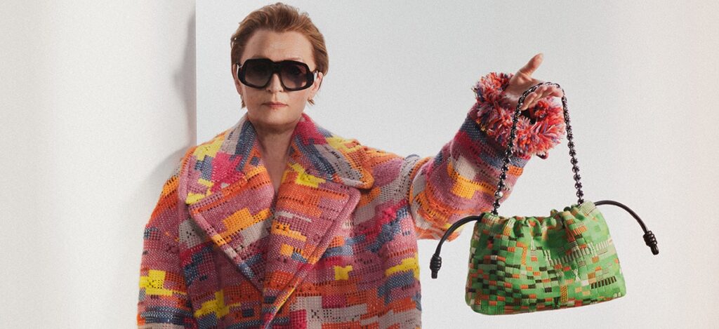 Josef’s Homage to the Square paintings and Anni’s masterful weavings inspired textures that feel architectural yet intimate. / Photo Loewe