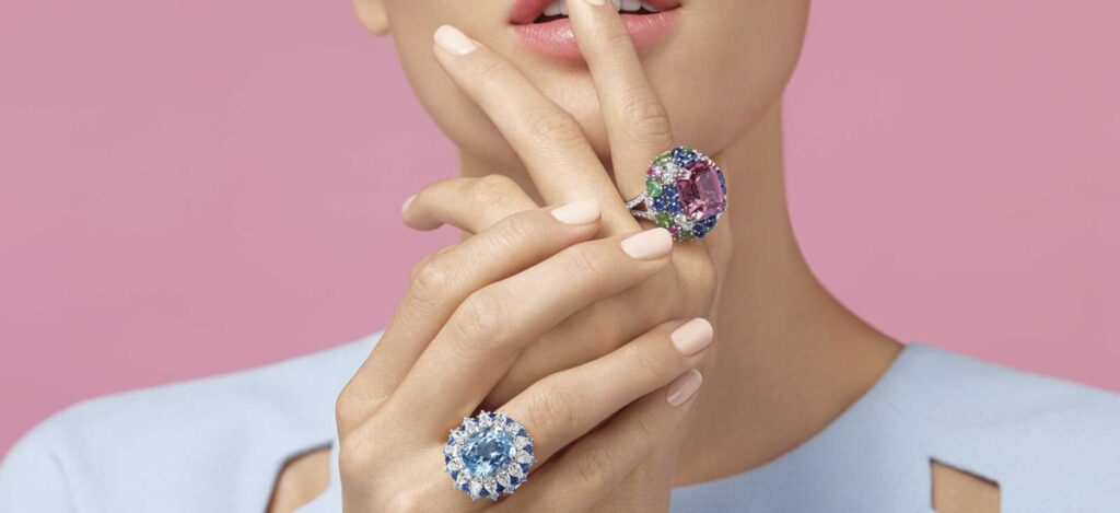 Each piece is designed to evoke joy and sophistication, combining whimsical color palettes with the timeless elegance that defines Harry Winston’s creations / Photo via Harry Winston