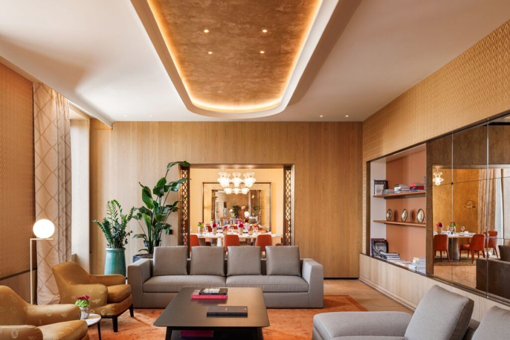 Culinary offerings at Bulgari Rome include Il Ristorante - Niko Romito, where guests can savor contemporary Italian cuisine crafted by the renowned three-Michelin-star chef / Photo via Bvlgari Hotel Roma