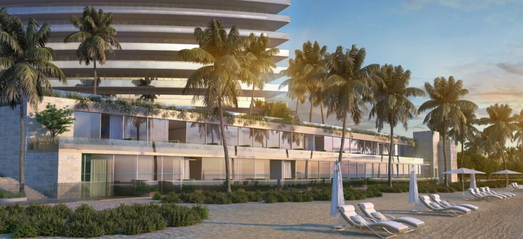At Sunny Isles the horizon is dominated by residential towers that blur the line between architecture and art, offering elegance against turquoise waters. / Photo Sunny Isles Residences