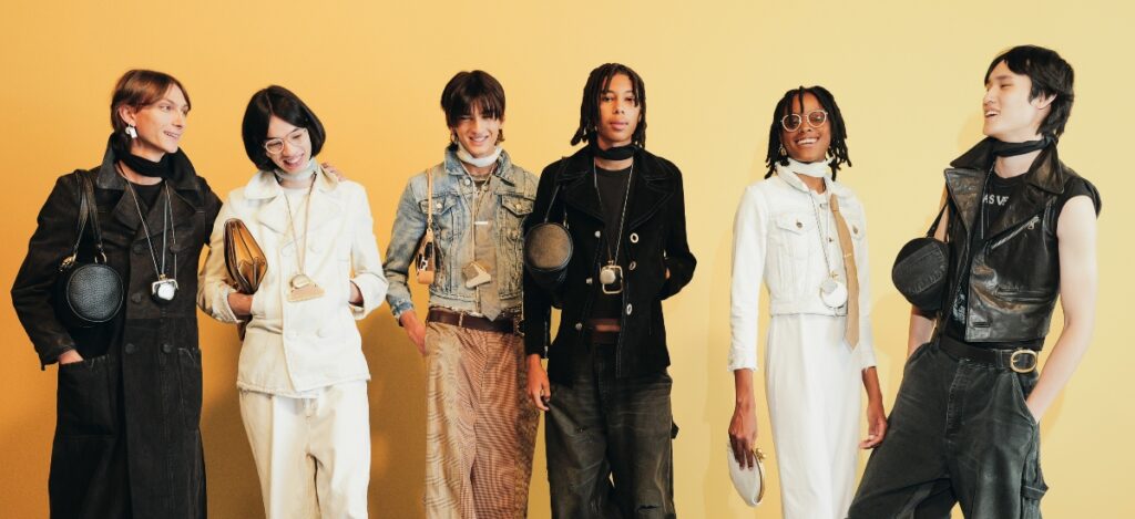 Outerwear dominated the runway, with moto jackets, cropped vests, and blousons crafted in suede, nappa, and waxy leathers. / Photo via Ben Rosser - BFA