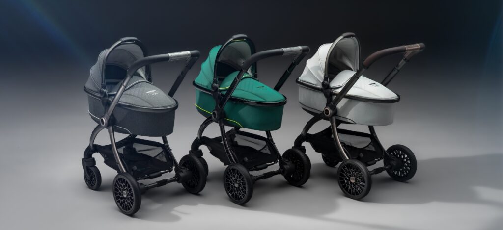 Luxury cars are celebrated for smooth handling, precise suspension, and sculpted silhouettes. The same philosophy now defines the modern stroller. / Photo Aston Martin