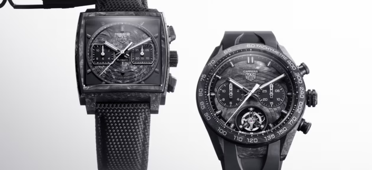 At the center of the showcase stands a breakthrough brought by TAG Heuer: the debut of the TH-Carbonspring, a transformative advancement in modern watchmaking / Photo via Tag Heuer