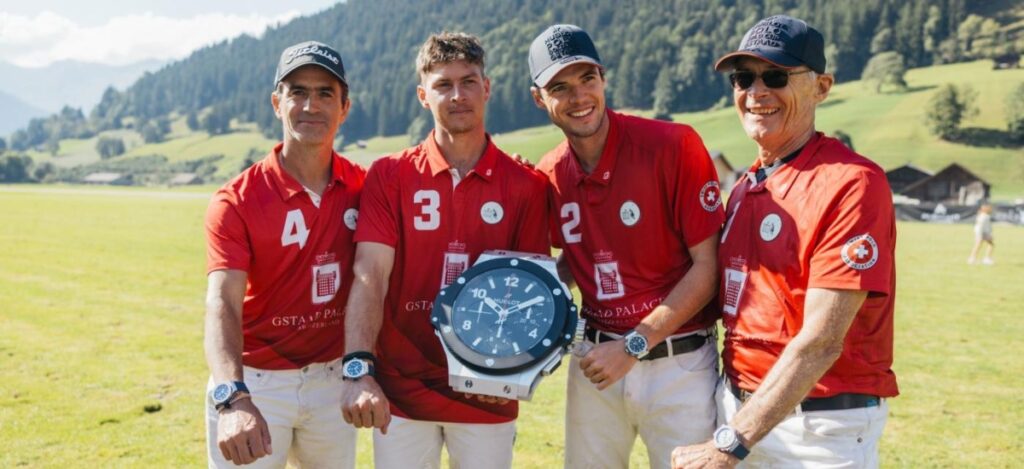 Held from August 21 to 24, 2025, the Polo Gold Cup Gstaad unfolded on a pitch laid at nearly 1,000 meters above sea level at Gstaad-Saanenland Airport / Photo via Hublot
