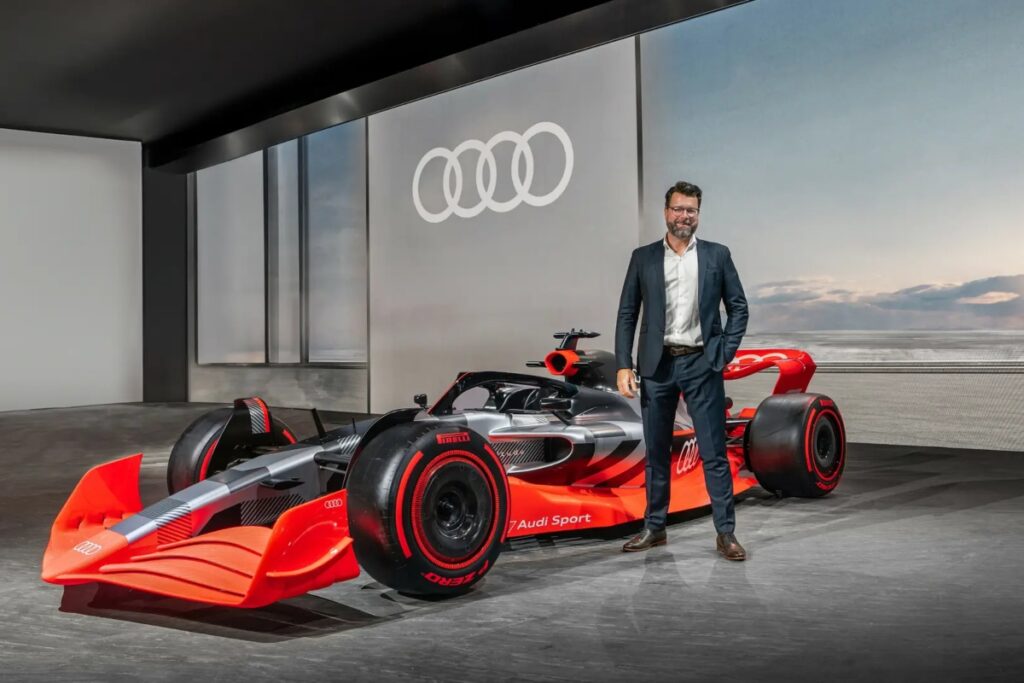 As Audi prepares for its first season as a full factory team in 2026, the partnership with Adidas promises to play a crucial role in both technical and fan engagement aspects / Photo via Audi