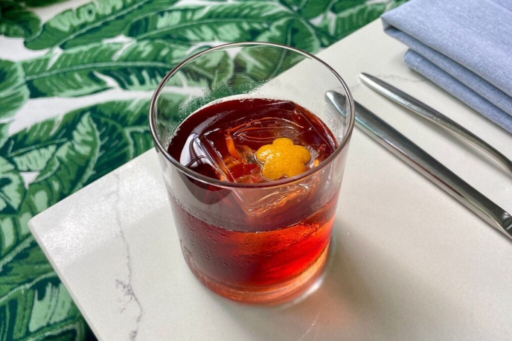 The Tuscan Ruby is an exquisite creation that infuses The Botanist Gin with pomegranate, blended with Lillet Rouge, Granada Vallet, and bergamotto / Photo Le Jardinier