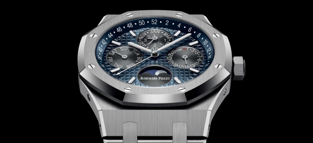 Driven by a miniature powerhouse of springs, wheels, and microscopic screws that can barely be detected with the naked eye / Photo via Audemars Piguet