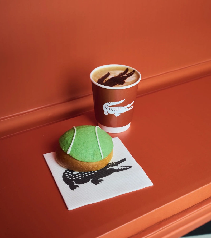 For Lacoste, this means transforming a handbag launch into something immersive / Photo via Lacoste