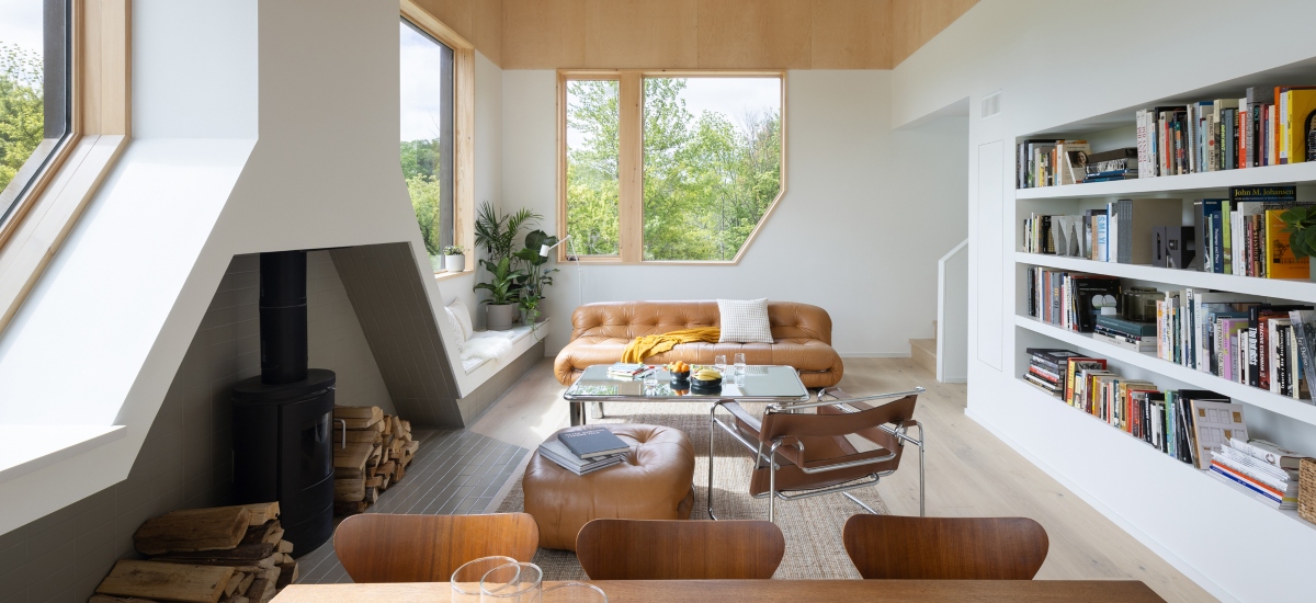 FORMA House on a Hill is designed for a nine-acre site in Hillsdale, New York. / Photo FORMA