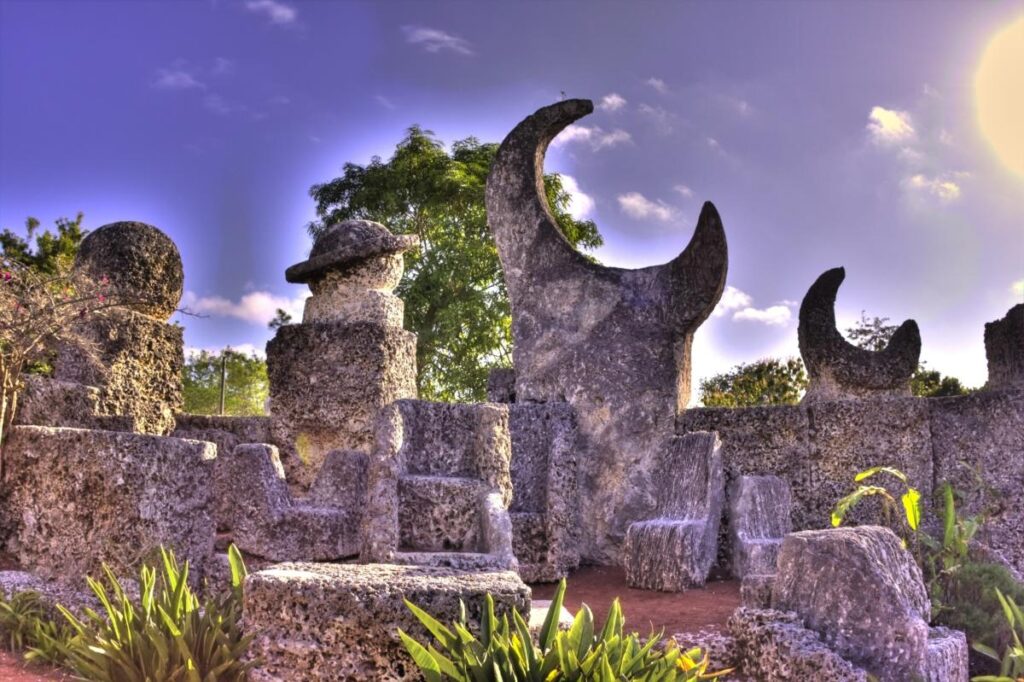 A monument to love, mystery, and engineering genius, Coral Castle takes on a whole new aura during Halloween season / Photo via Coral Castle