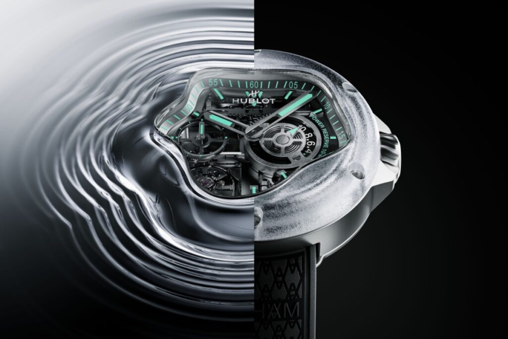 The watch measures 42 mm, yet feels smaller on the wrist due to its rounded edges and fluid ergonomics / Photo Hublot