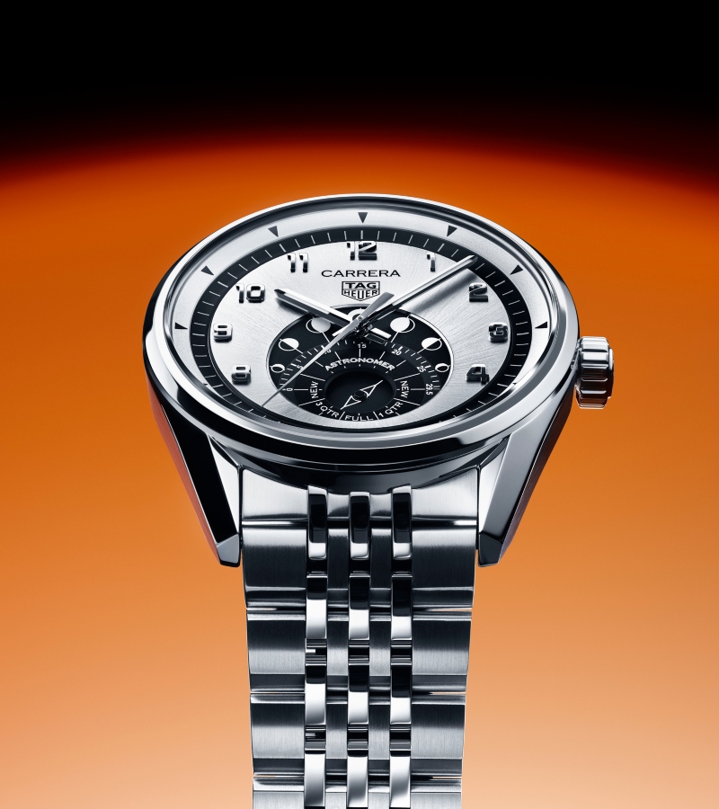 With the introduction of the TAG Heuer Carrera Astronomer, the brand fuses its sporting heritage with celestial exploration. / Photo TAG Heuer