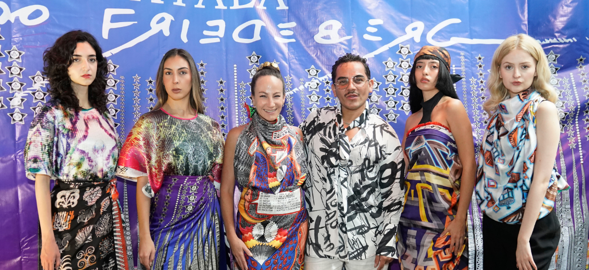 The models with Diana Friedeberg and Jorge Ayala