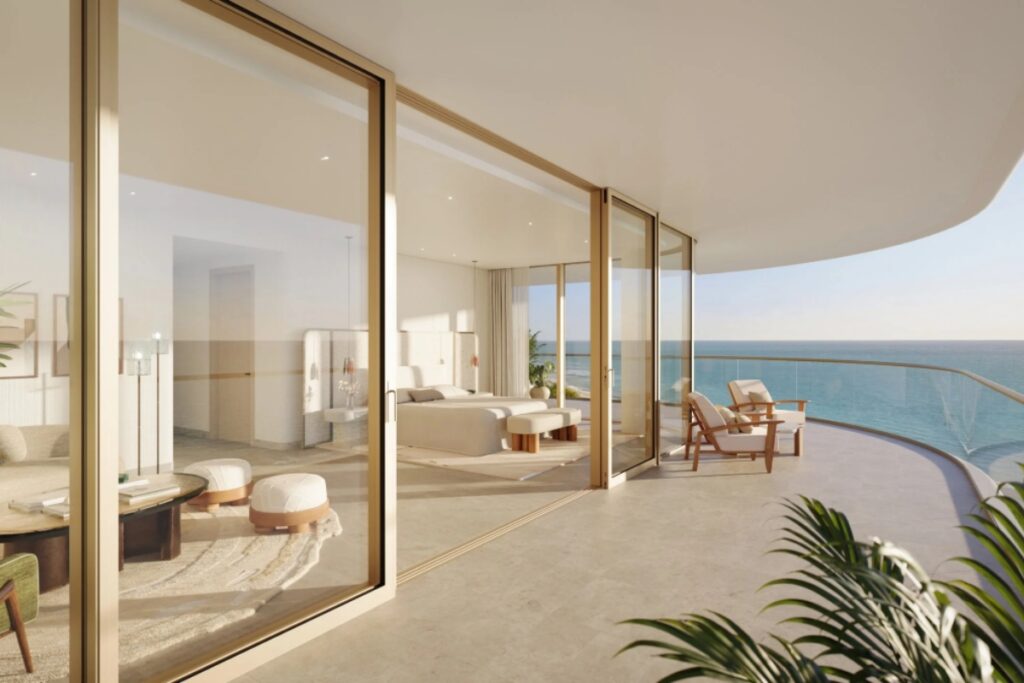 Exclusive proprietary services include a dedicated residential butler, a lifestyle concierge, a house car, and in-residence dining. / Photo via The Perigon Miami Beach