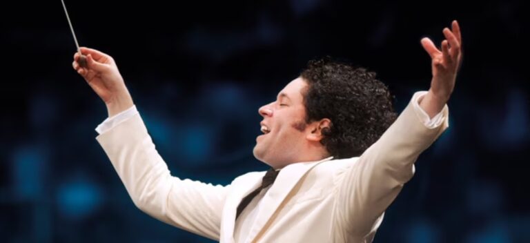 His farewell season with the Los Angeles Philharmonic began in September 2025, with key performances continuing through mid-2026. / Photo via LA Phil