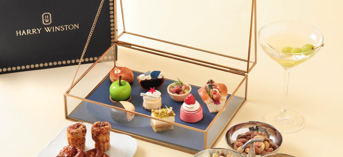 It runs from October 1 to November 30, 2025, at MIXup, W Osaka, with multiple seating times each day. / Photo via Harry Winston