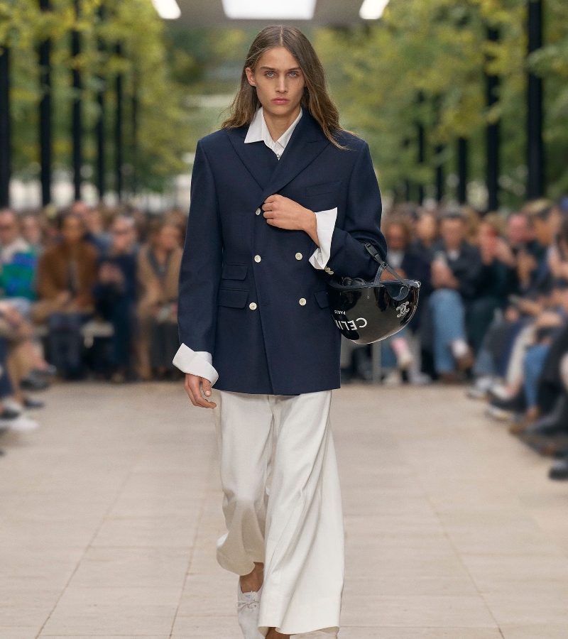 The collection will be available in select Celine boutiques worldwide and online, offering ready-to-wear, accessories, and leather goods. / Photo via Celine