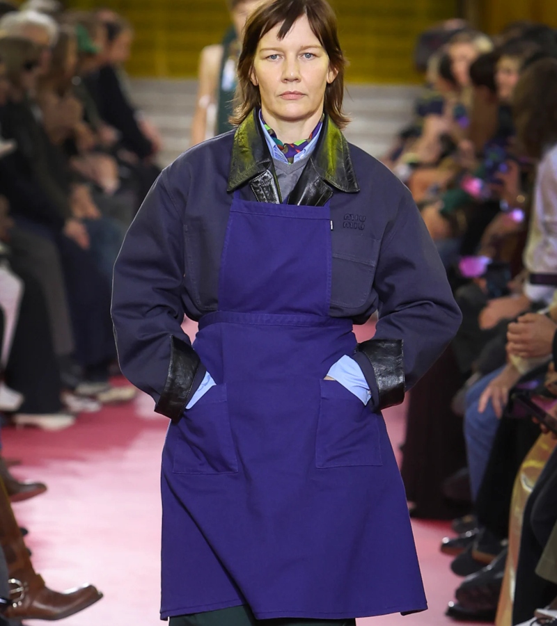 The collection was a manifesto disguised as elegance, where practicality met delicate femininity. / Photo Miu Miu