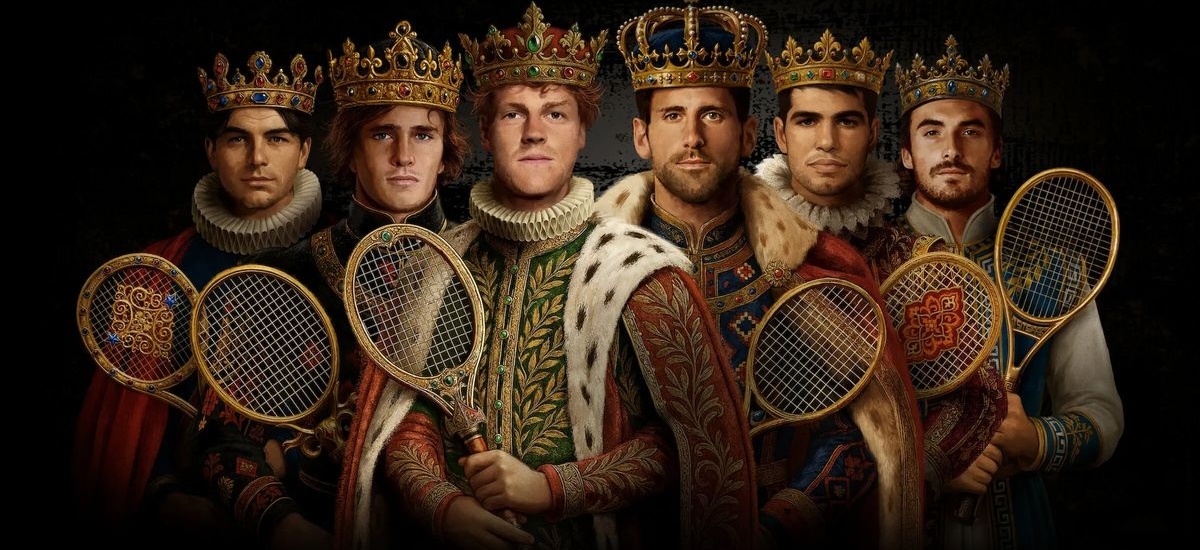 This year’s lineup reads like a who’s who of modern tennis royalty: Jannik Sinner, Carlos Alcaraz, Novak Djokovic, Alexander Zverev, Taylor Fritz, and Stefanos Tsitsipas. / Photo Netflix