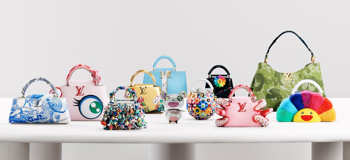 Each design transforms the classic accessory into a sculptural, kaleidoscopic piece that fuses Murakami’s playful aesthetic with Louis Vuitton’s unparalleled craftsmanship. / Photo Louis Vuitton