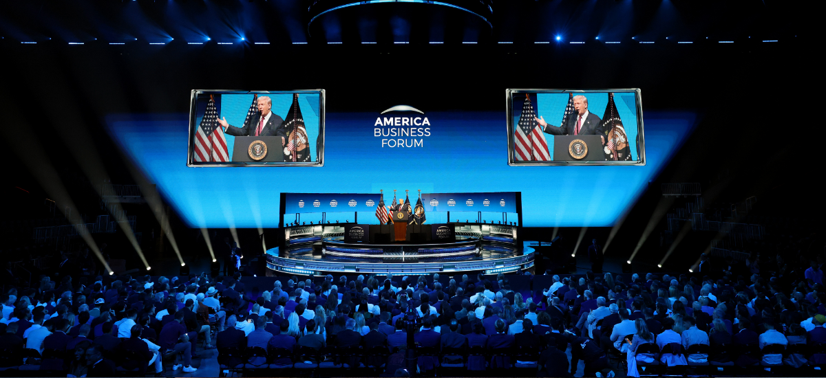 AMERICA BUSINESS FORUM MIAMI 2025 DONALD TRUMP