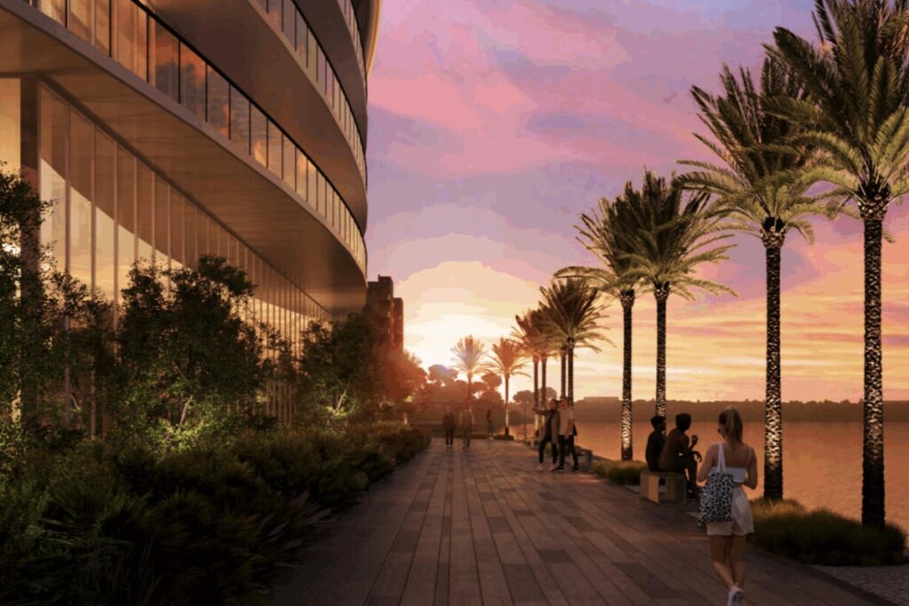 A defining aspect of 8000 East Drive is its emphasis on atmosphere and experience. / Photo Arquitectonica