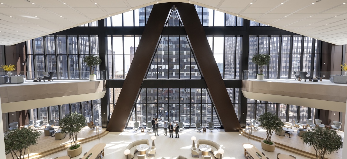 JP MorganChase's new office, located at 270 Park Avenue, represents a bold rethinking of what a corporate headquarters can be / Photo Foster + Partners