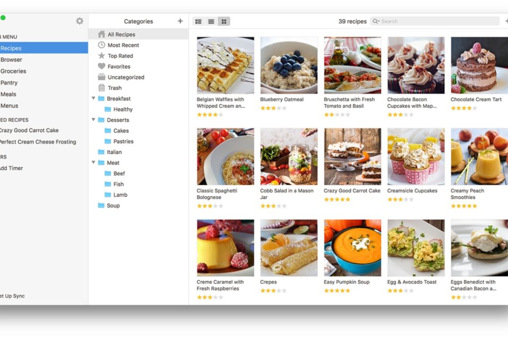 A dynamic, multi-function kitchen companion that imports recipes directly from countless cooking websites / Photo Paprika