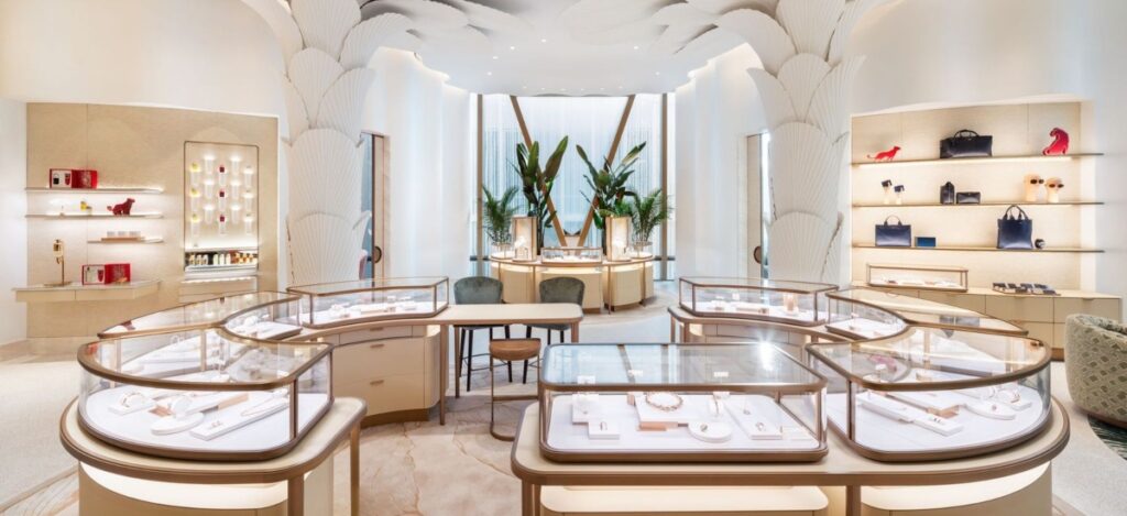 Each boutique redefines luxury through bold design, immersive storytelling, and refined cultural awareness. / Photo Cartier