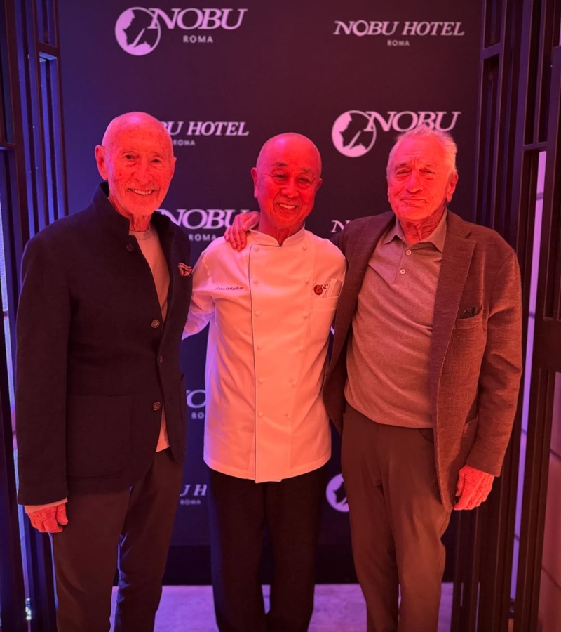 As co-founder and shareholder, De Niro has shaped Nobu into a cultural institution. The Rome opening reinforces his influence on how luxury, cuisine, and lifestyle intersect globally. / Photo Nobu