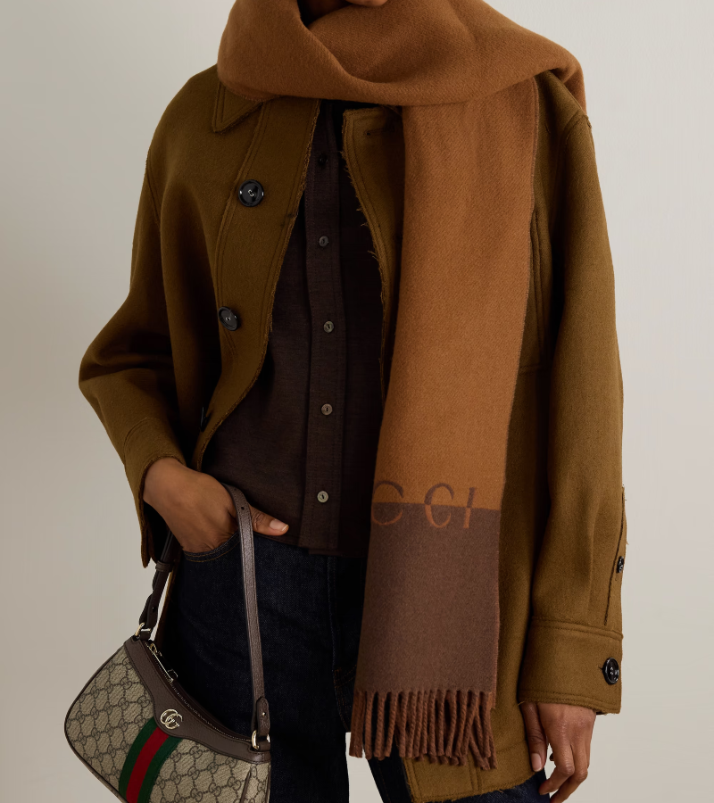 No holiday list of luxury gifts is complete without a piece that embraces winter’s tactile pleasures. / Photo via Gucci