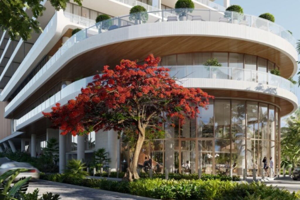 Its lush greenery, waterfront views, acclaimed restaurants, and high‑end developments like Four Seasons Residences and Mr. C Residences. / Photo via Mr. C Residences