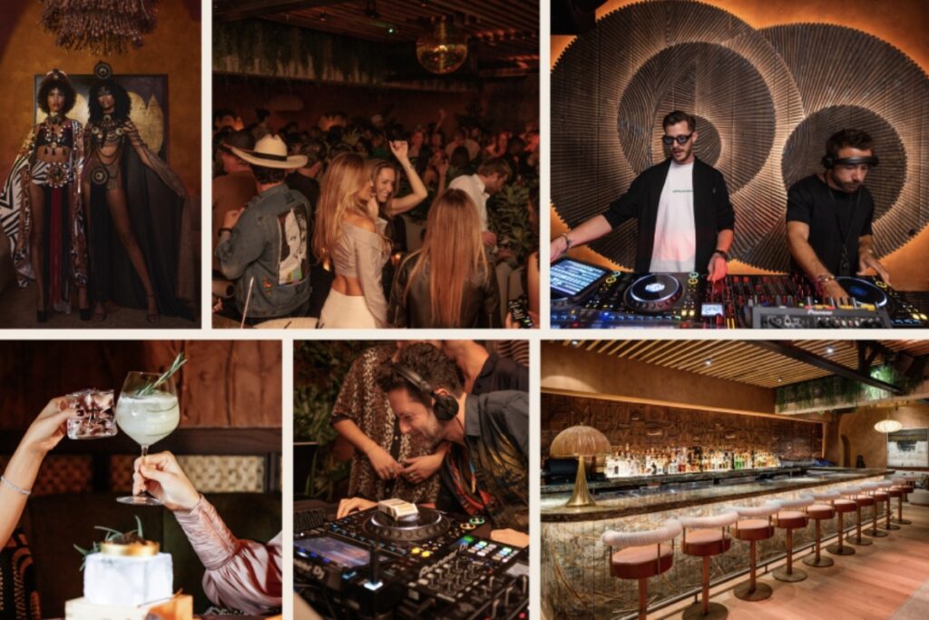 A rooftop setting, natural materials, sculptural elements, and a warm, immersive aesthetic. / Photo via MILA