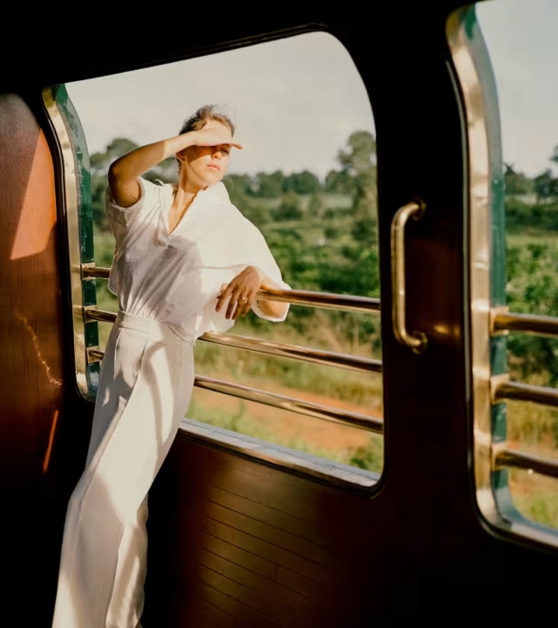 The train’s interiors, which are designed to evoke the elegance of an English country house, were conceived and executed by the London-based design studio, Albion Nord. / Photo via Belmond