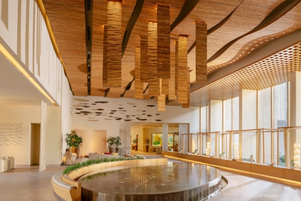 Its spas feature traditional healing rituals, herbal therapies, and meditation guided by local practitioners. / Photo via Six Senses