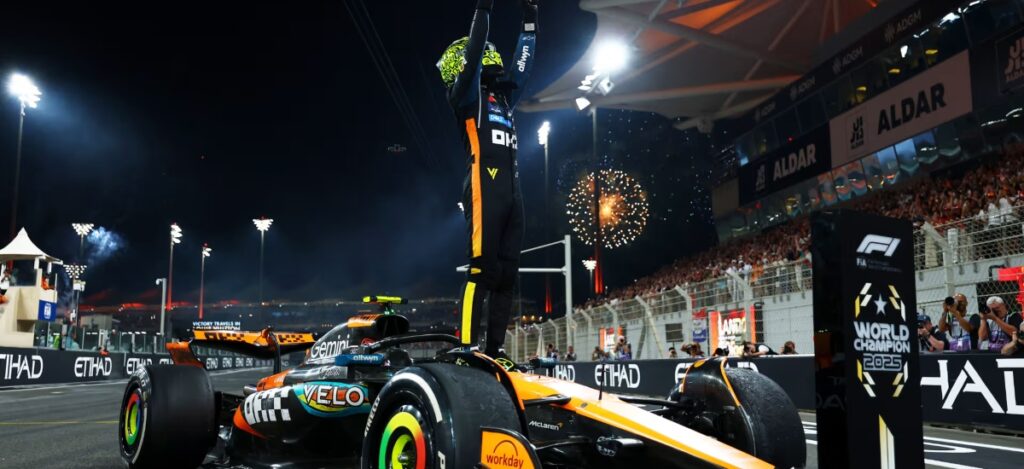 Lando Norris emerged as the new world champion, even though the Abu Dhabi Grand Prix slipped away from him. / Photo Formula 1