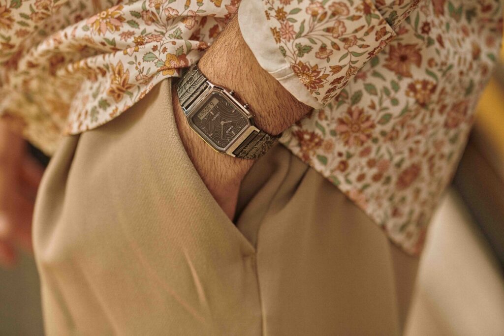 Casio collaborates with Liberty to reinterpret one of the brand’s most iconic rectangular designs / Photo Casio