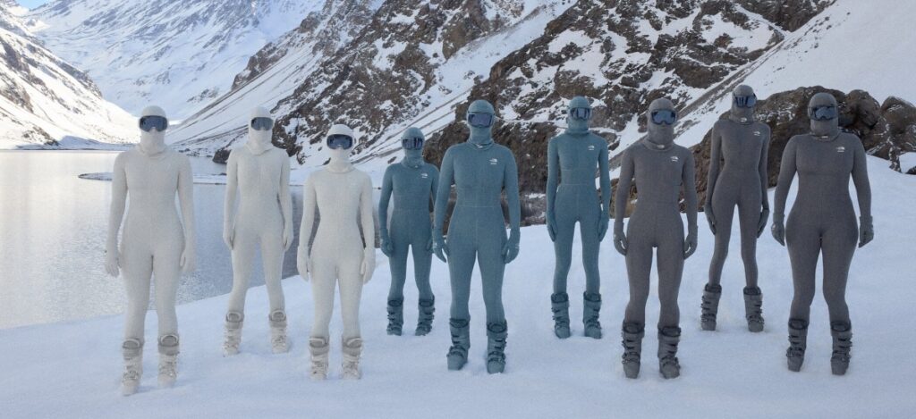 The new The North Face x Skims collab drop blends advanced engineering with silhouettes defined by sleek precision / Photo SKIMS