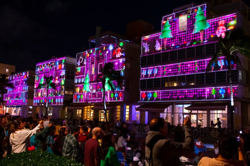 South Beach becomes a stage for innovation during the Ocean Drive Festival of Lights. / Photo Ocean Drive Festival