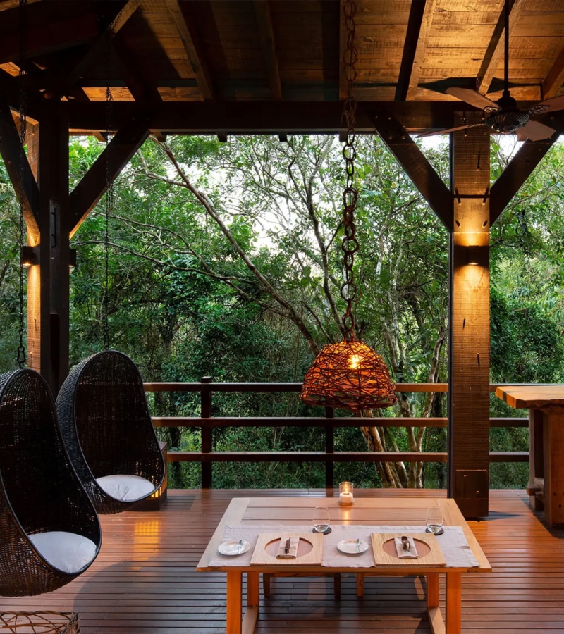 Its 14 private villas—each with its own plunge pool and expansive deck—are designed for travelers seeking immersion in nature without sacrificing comfort / Photo via Awasi Iguazú