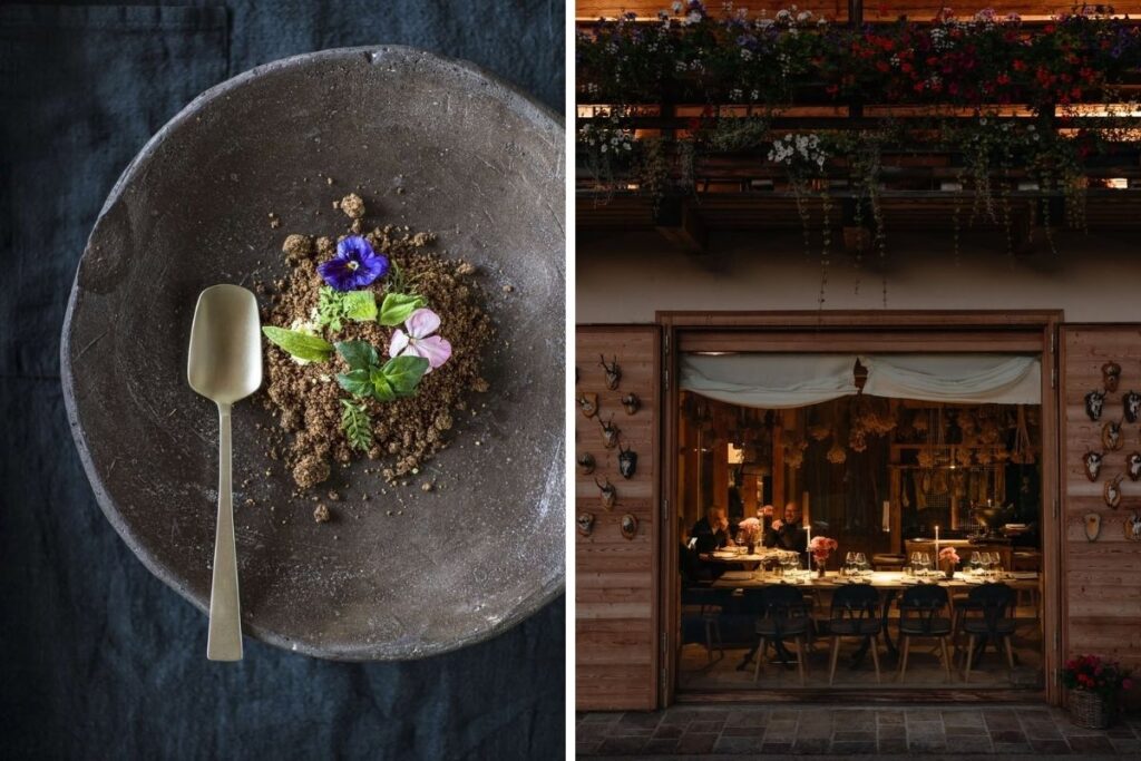 Luxury winter dining