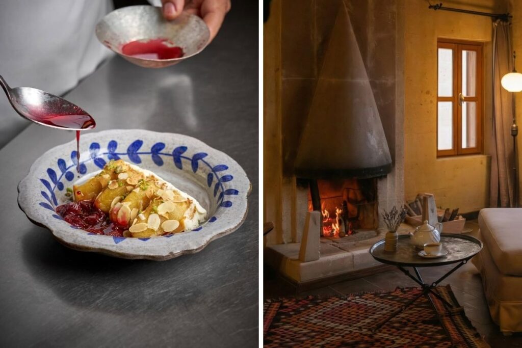 Luxury winter dining