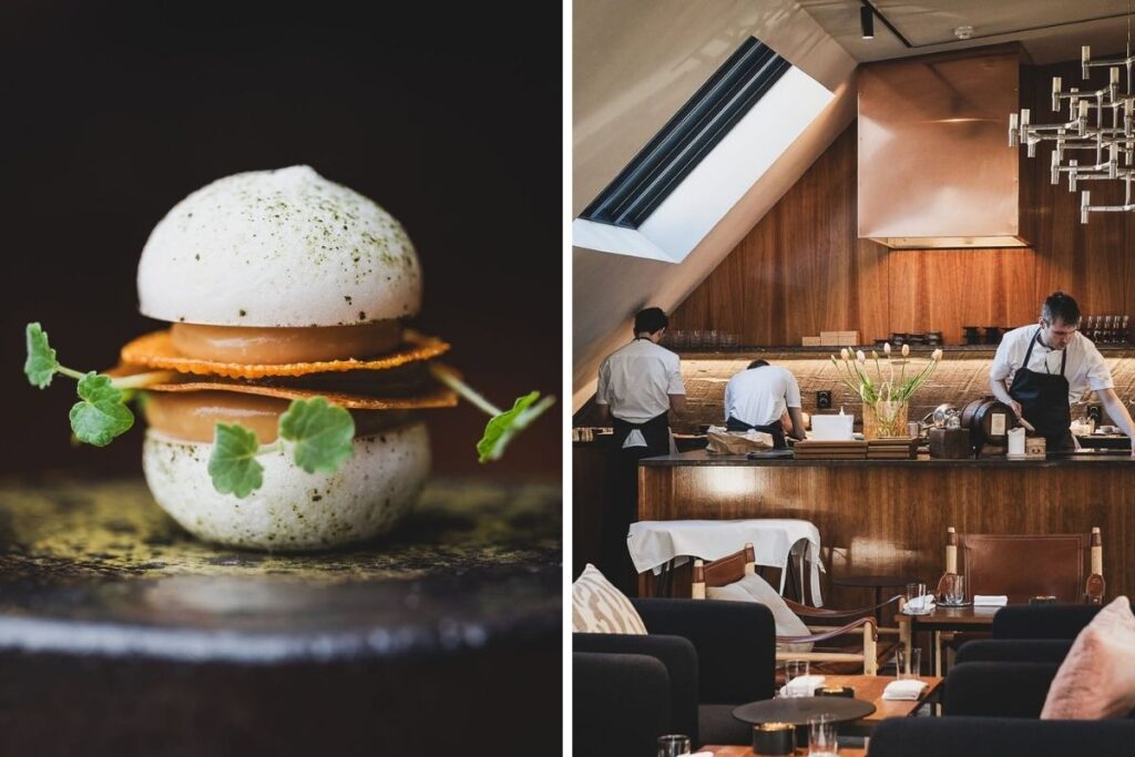 Luxury winter dining