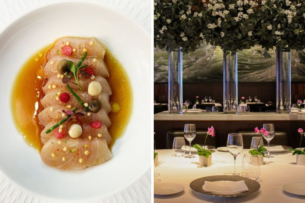 Luxury winter dining