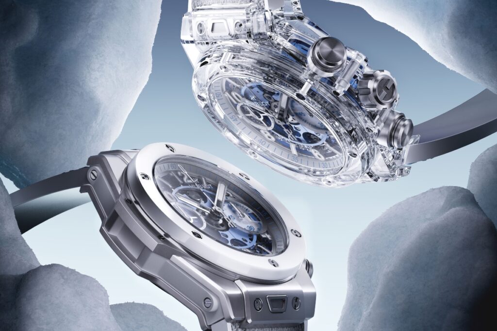 The Big Bang Unico Winter Sapphire and Winter Titanium Ceramic amplify seasonal identity / Photo Hublot