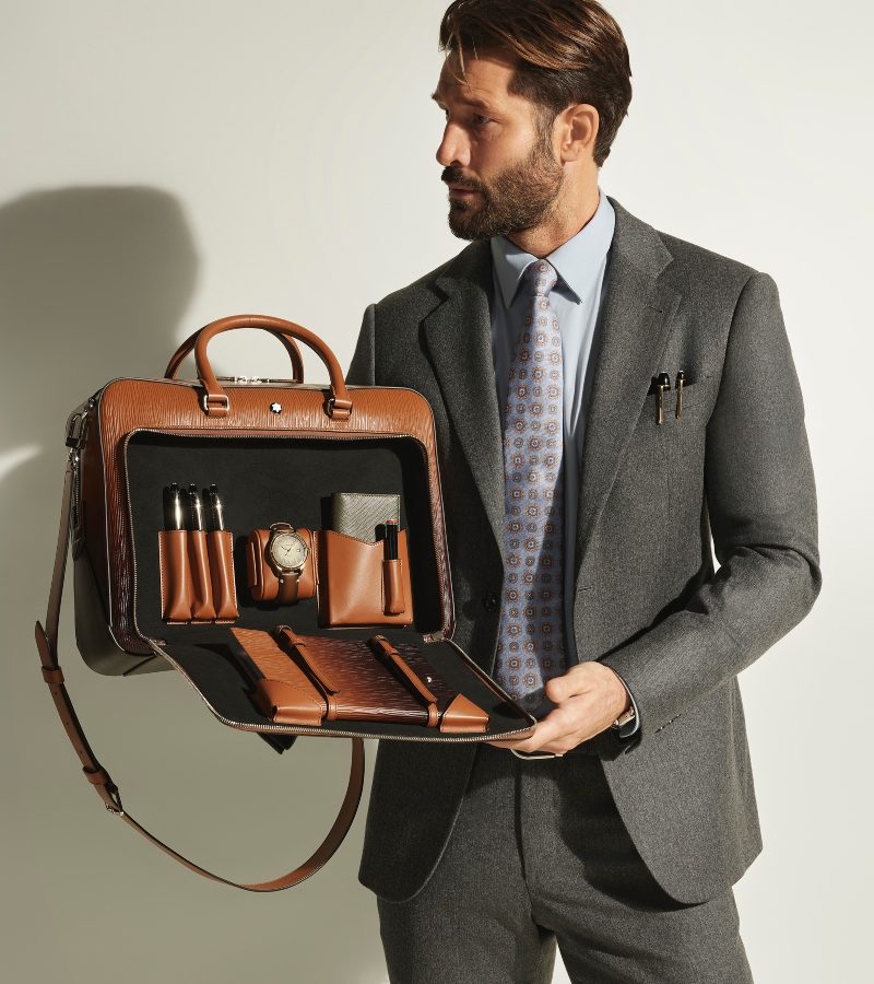 The Montblanc Leather Collections continue to evolve through refreshed interpretations of signature pieces / Photo Montblanc
