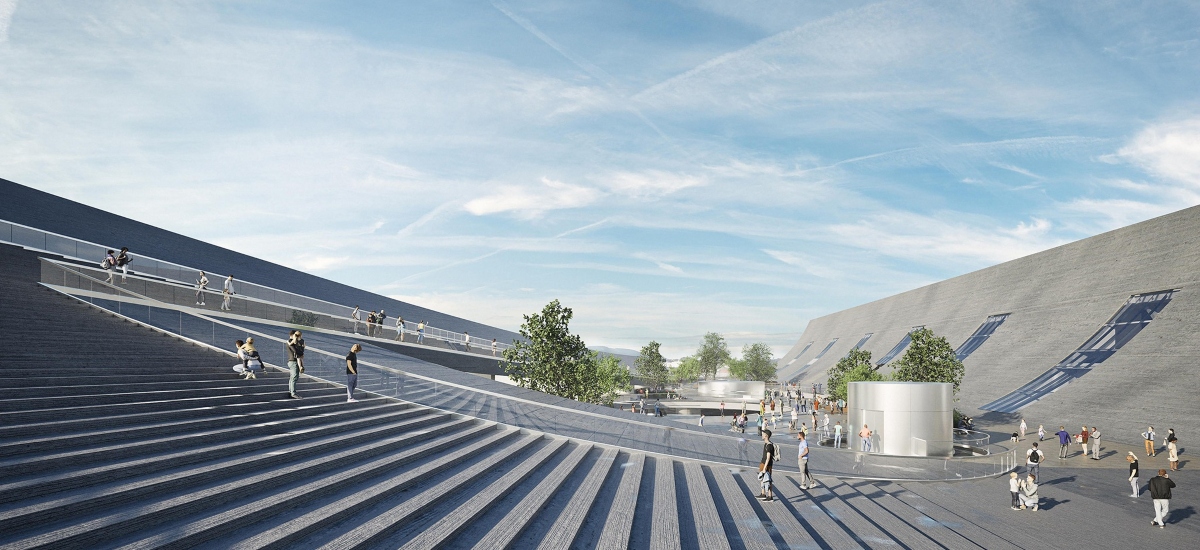 The Brise-Vent Havre Harbor Museum is conceived as a cultural intervention embedded within the historic waterfront of Le Havre, France / Photo via LYT-X Studio