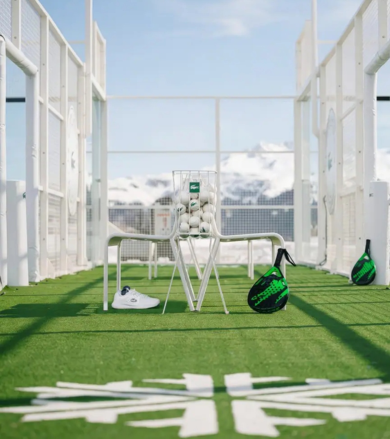 This eco-conscious solution maintains optimal surface conditions during cold months / Photo Lacoste Padel Club